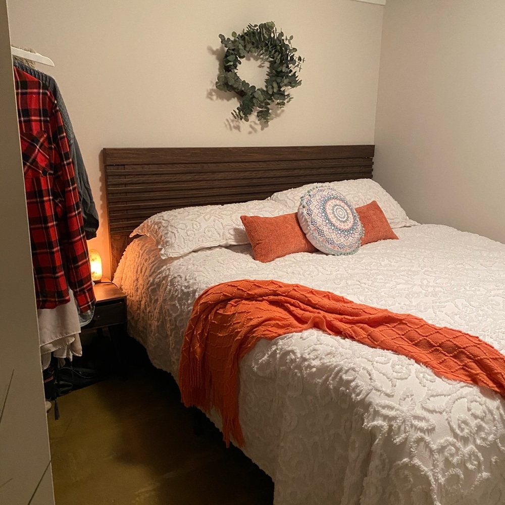 Brown headboard